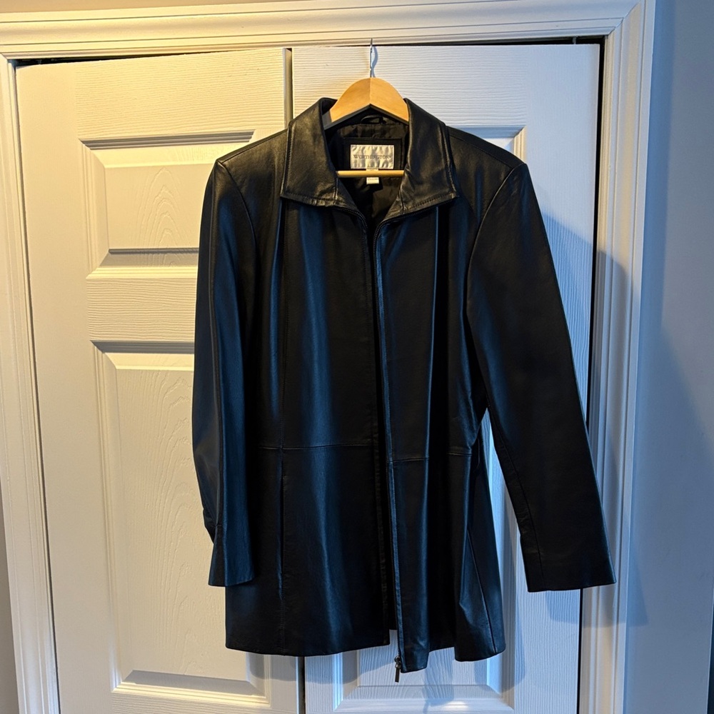 Worthington Black Leather Jacket